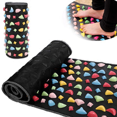 Reflexrelief Mat Foot Massage Mat Acupressure Acupoint Mat Ease Tiredness of The Muscle Foot Acupressure Mat Feet Massage Pad Reflexology Acupressure Massager Mat(70 * 35cm)